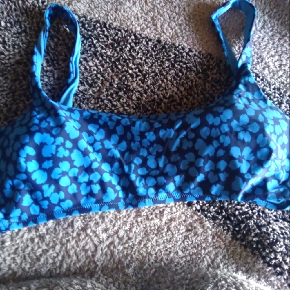 AERIE SPORTS BRA TOP XXL PLUS BLUE BLUE